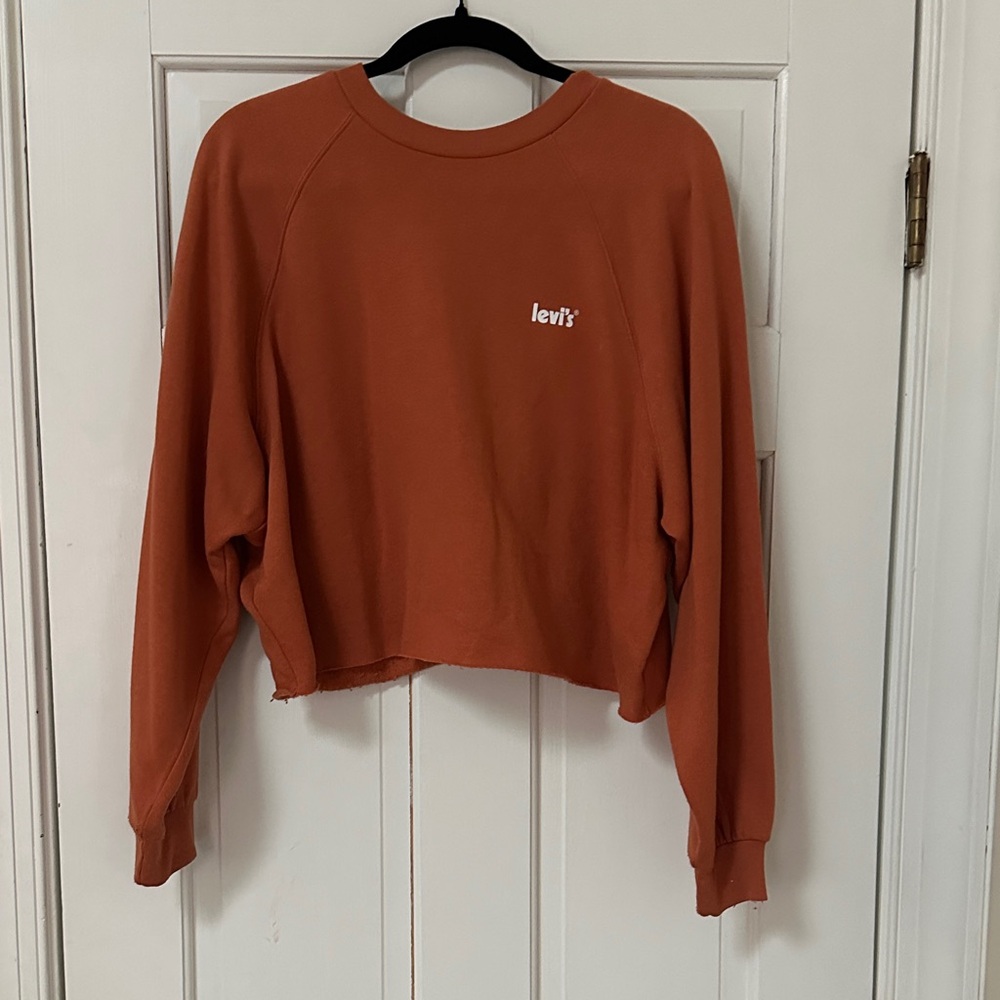 Levi's Women's Rust Cropped Sweatshirt